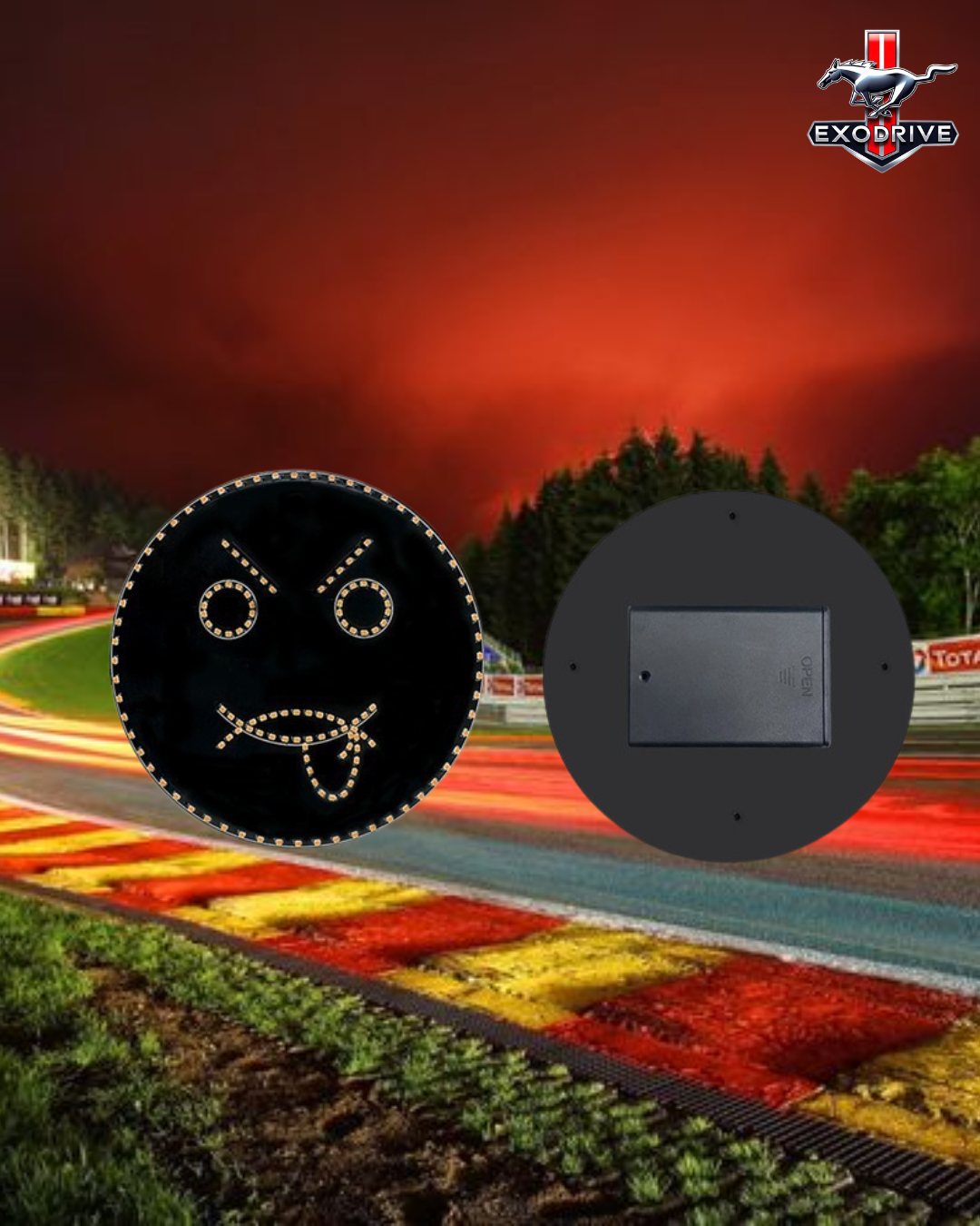 Luz LED Trasera para Auto con Gestos y Caras