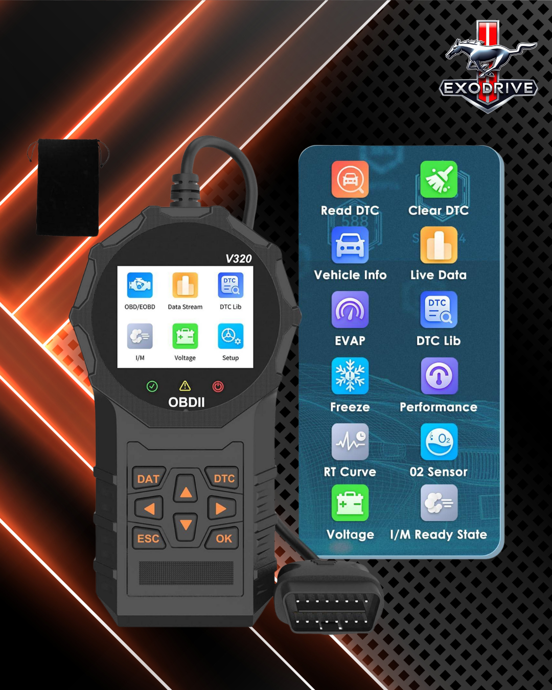 Escáner Automotriz OBD2 – Diagnóstica Fácil de Fallas del Motor