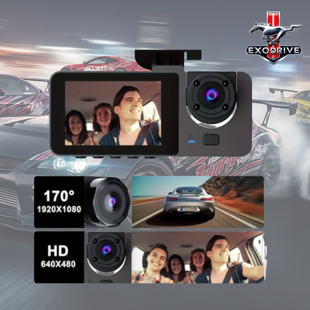 Dash Cam Exodrive™ 4K – Protección Total para tu Auto Día y Noche