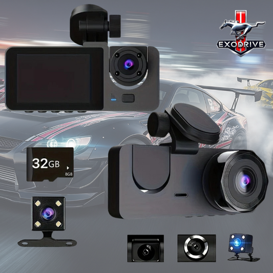 Dash Cam Exodrive™ 4K – Protección Total para tu Auto Día y Noche