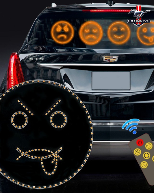 Luz LED Trasera para Auto con Gestos y Caras