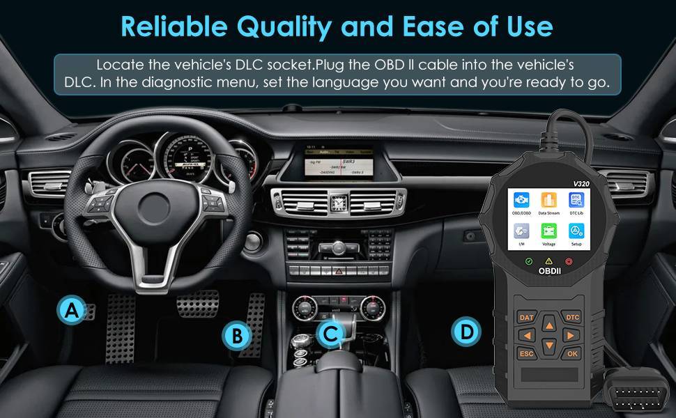 Escáner Automotriz OBD2 – Diagnóstica Fácil de Fallas del Motor