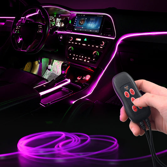 Luz LED Ambiental para Consola Central de Auto – Iluminación Interior con Alimentación USB