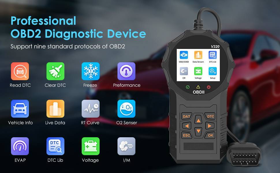 Escáner Automotriz OBD2 – Diagnóstica Fácil de Fallas del Motor